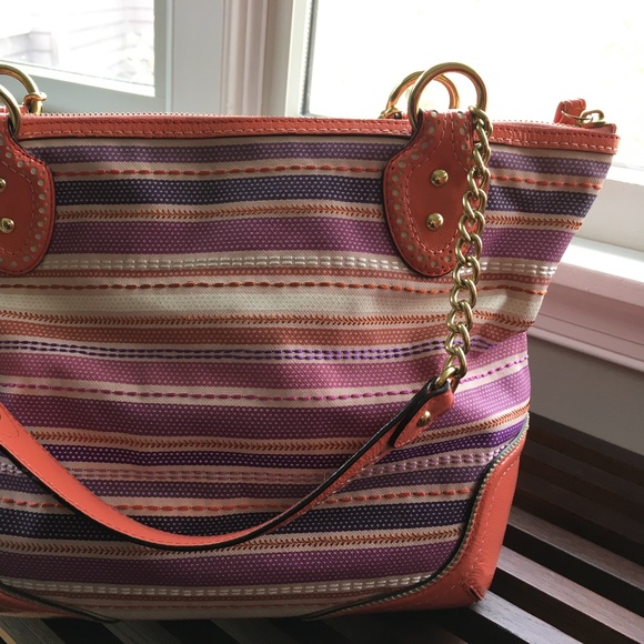 Coach Multicolor sequin pink/purple/white handbag - Picture 13 of 14